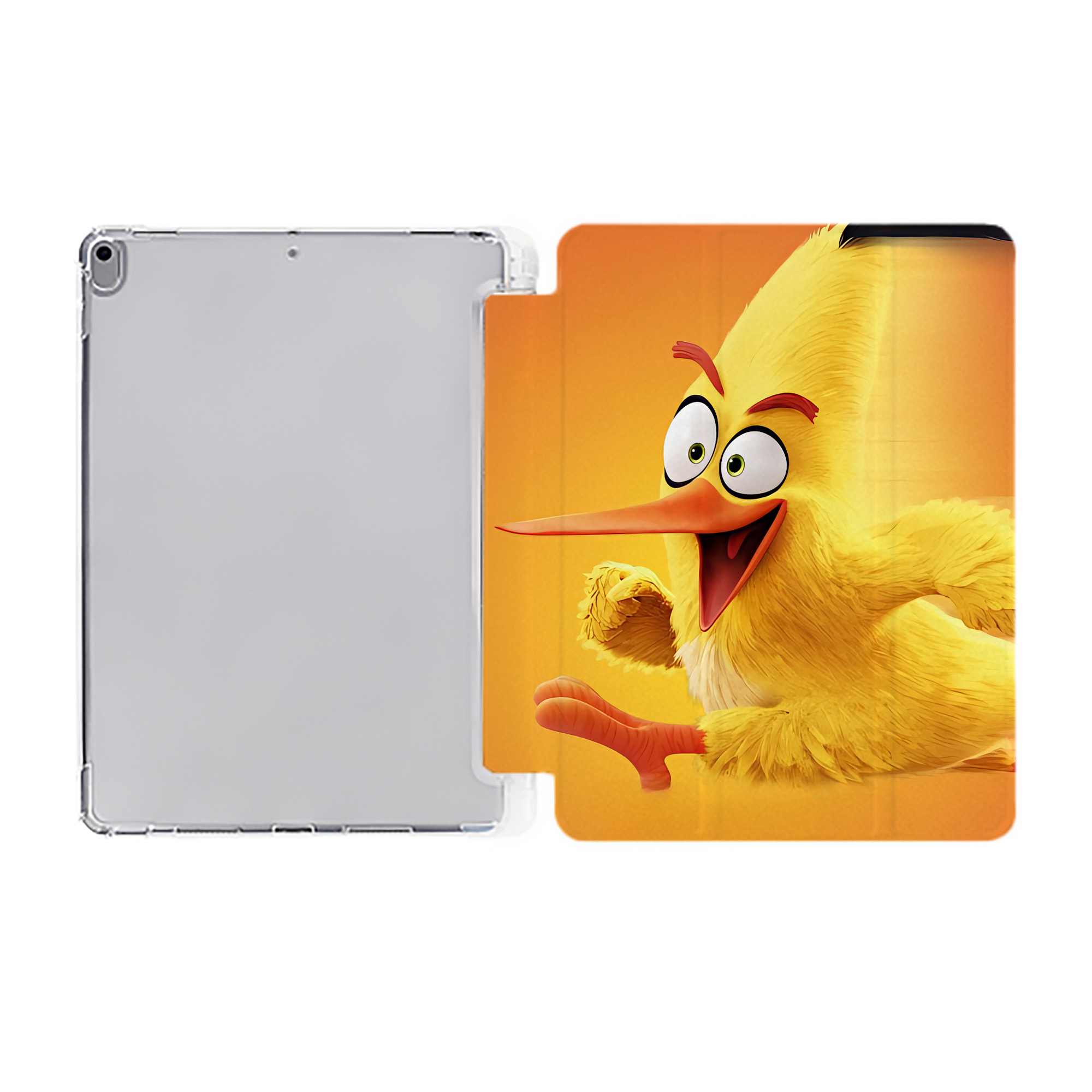 （画像用） Angry Birds アングリーバード IPad ケース ペン収納付き 三つ折りスタンド PUレザー×シリコン 対応機種9.5/10.5/10.9インチ